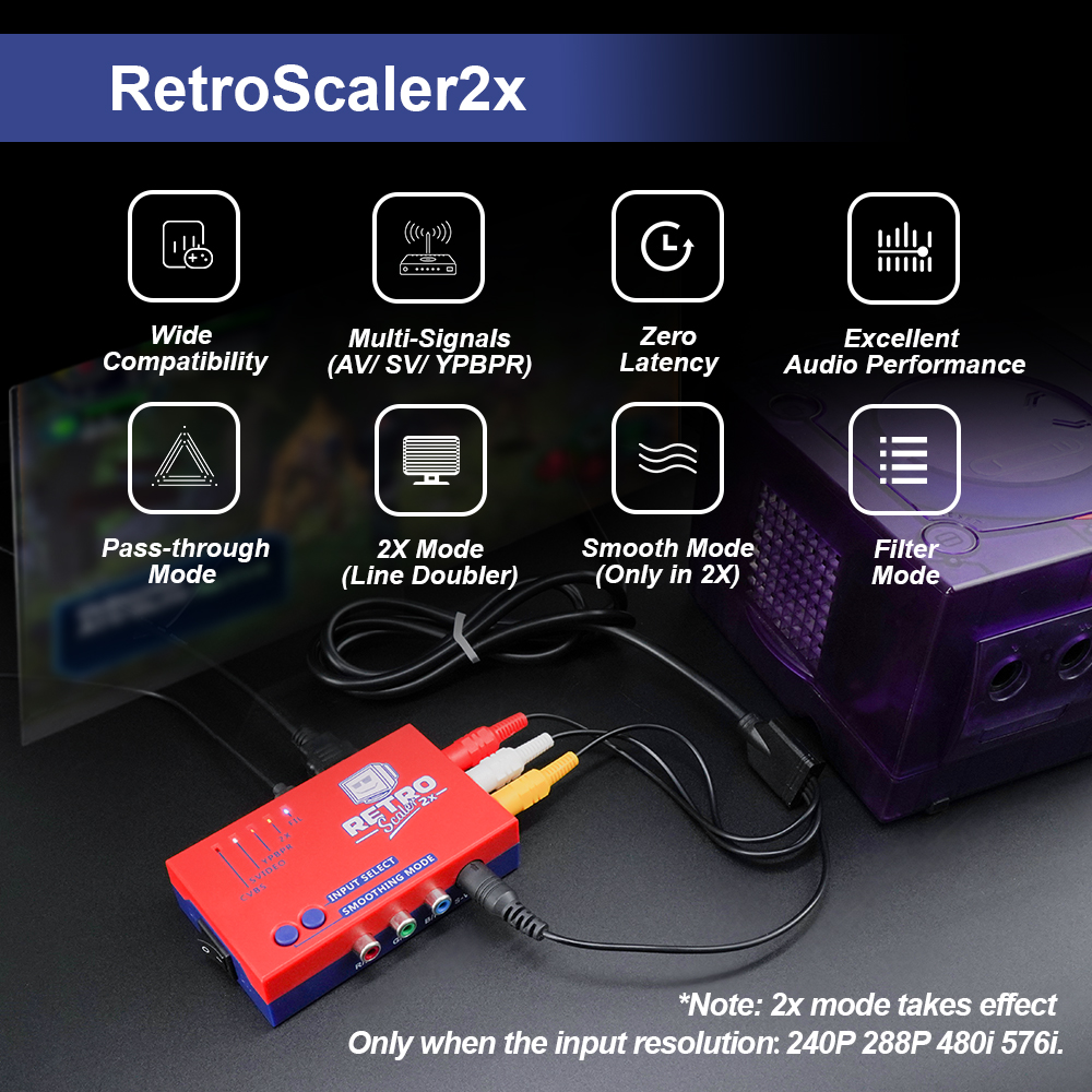 Retro Gaming Hard Drive - RetroScaler2x A/V to HDMI® Converter and