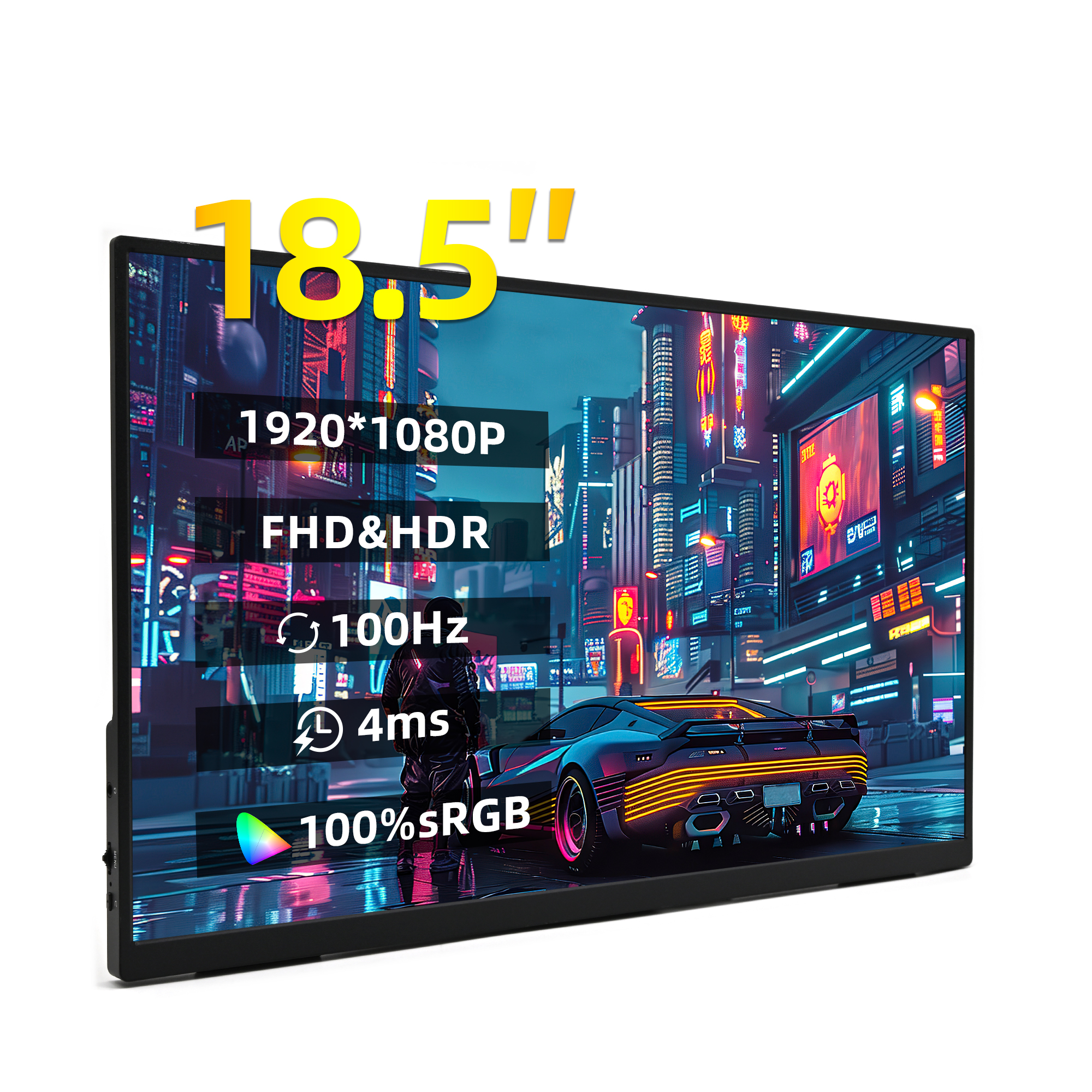 Retro Gaming Monitor - ZSUS 18-Inch 1080P 100Hz 100%sRGB Portable