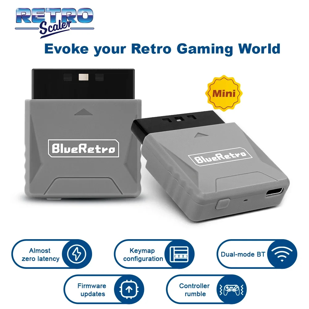 Retro Gaming Monitor - RetroScaler Mini Blueretro Receiver Adapter for