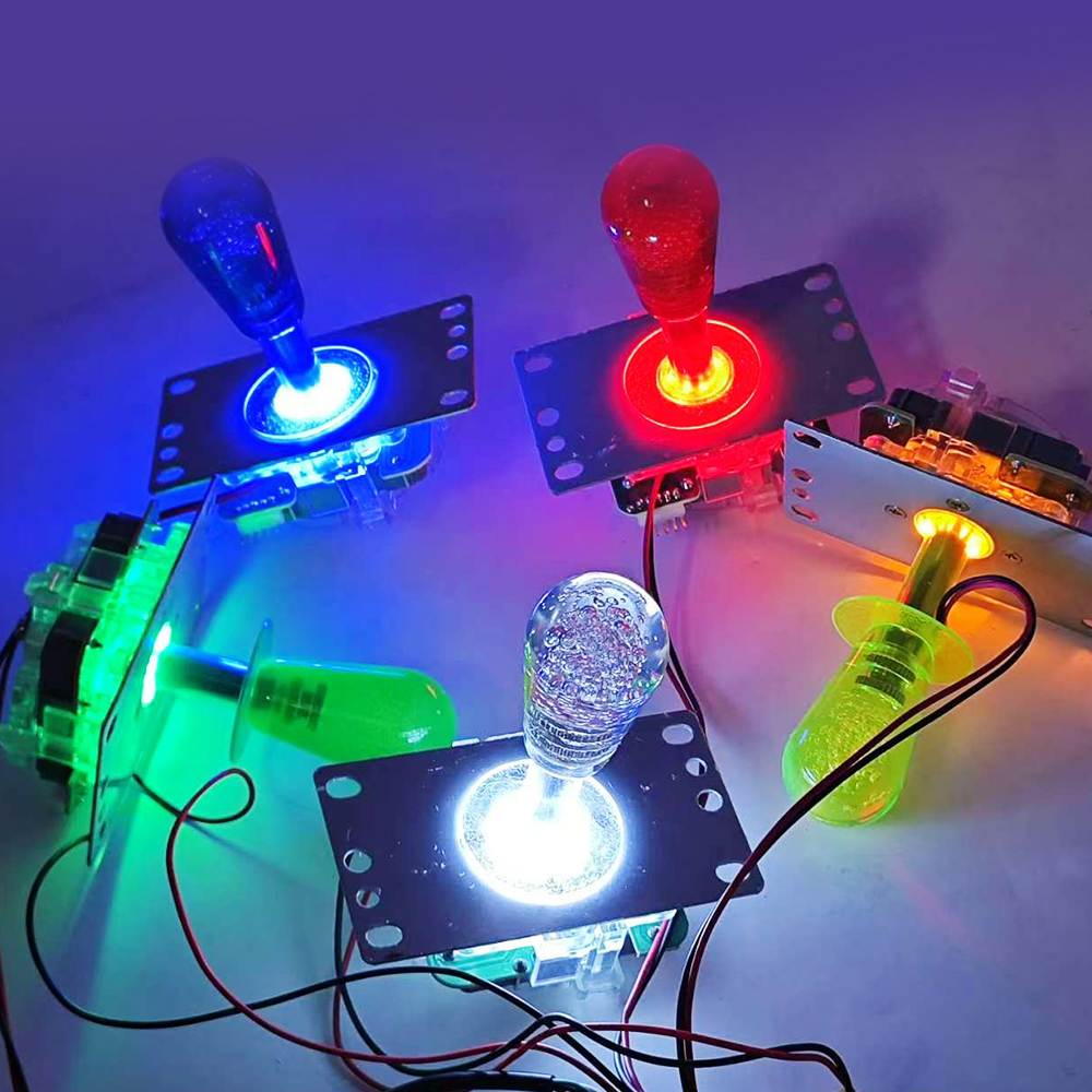 Retro Gaming Raspberry Pi - Arcade LED joystick 5V Illuminated colorful
