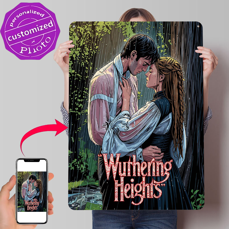 Retro Gaming Bar - Wuthering Heights Couple in Rain Poster