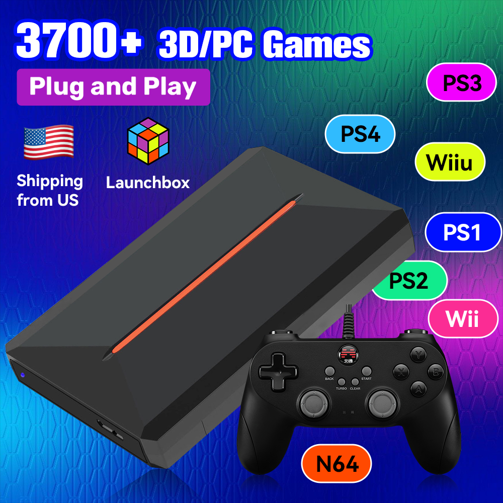 Retro Gaming Monitor - Launchbox OS 500GB Portable Gaming HDD