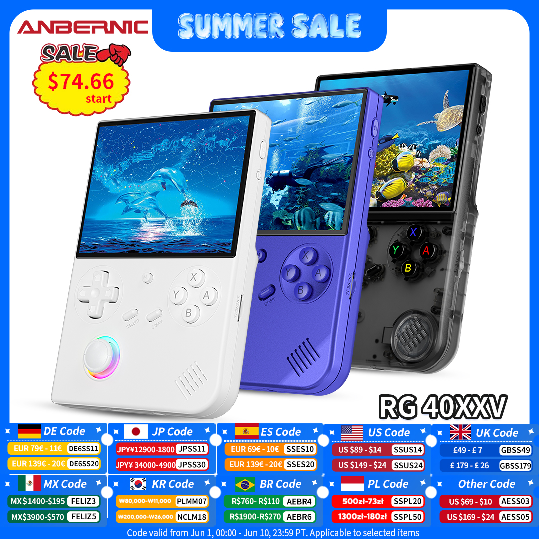 Retro Gaming Monitor - Anbernic RG 40XXV RG40XXV Handheld Game