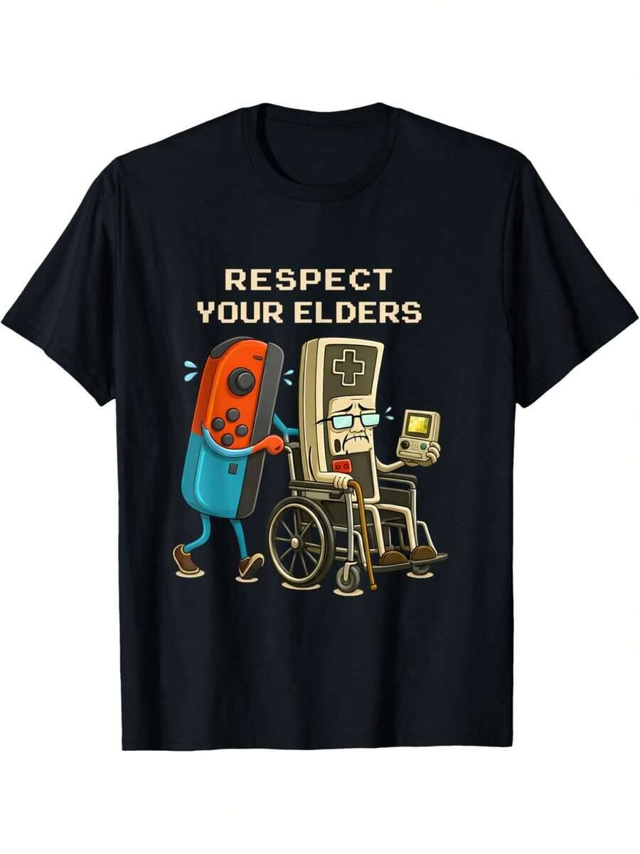 Retro Gaming Design - Plus-Size Men's Retro Gaming T-Shirt, Soft