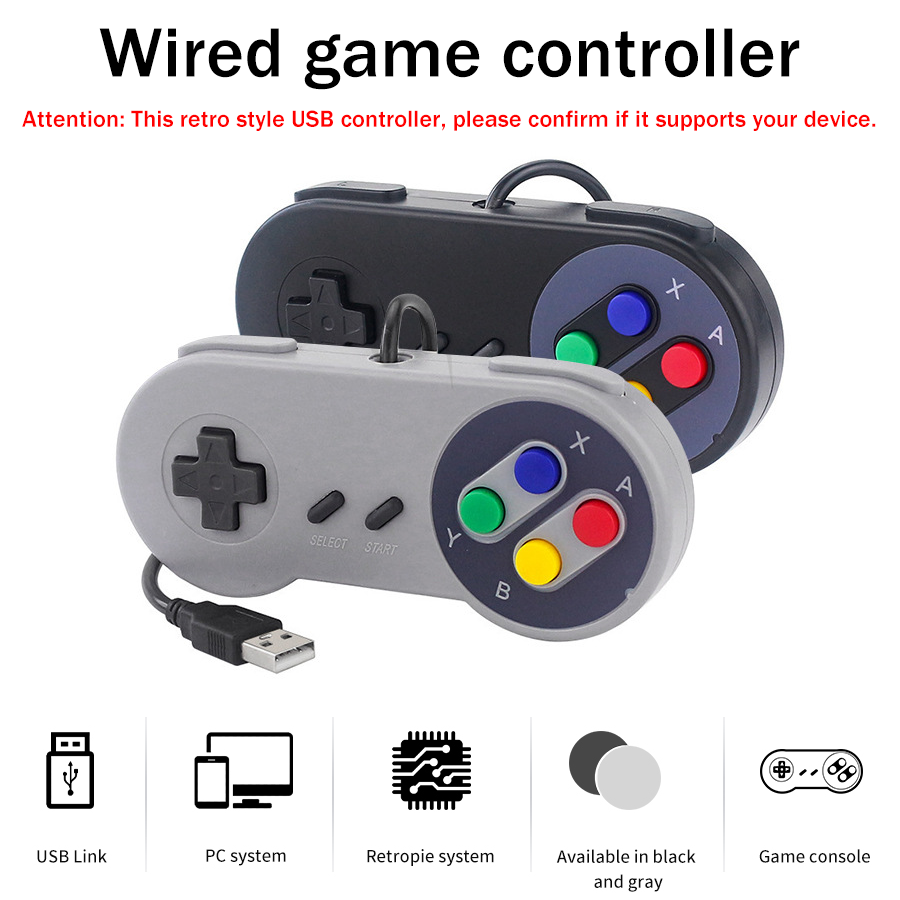 1-2 pcs SNES USB Controller Re - đánh giá và giá Retro Gaming Raspberry Pi 4