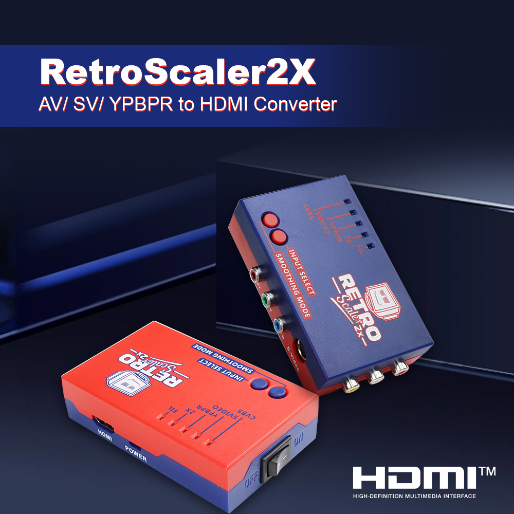RetroScaler2x AV to HDMI® Conv - đánh giá và giá Retro Gaming Hard Drive