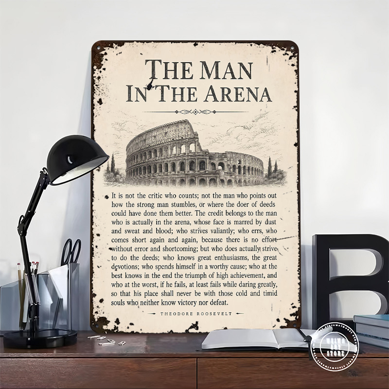 The Man in the Arena Quote Pos - đánh giá và giá Retro Gaming Quotes
