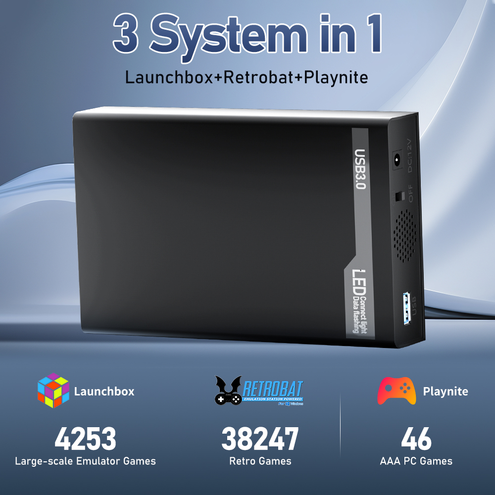 MIX 500GB 3 System in 1 Extern - đánh giá và giá Retro Gaming Hard Drive