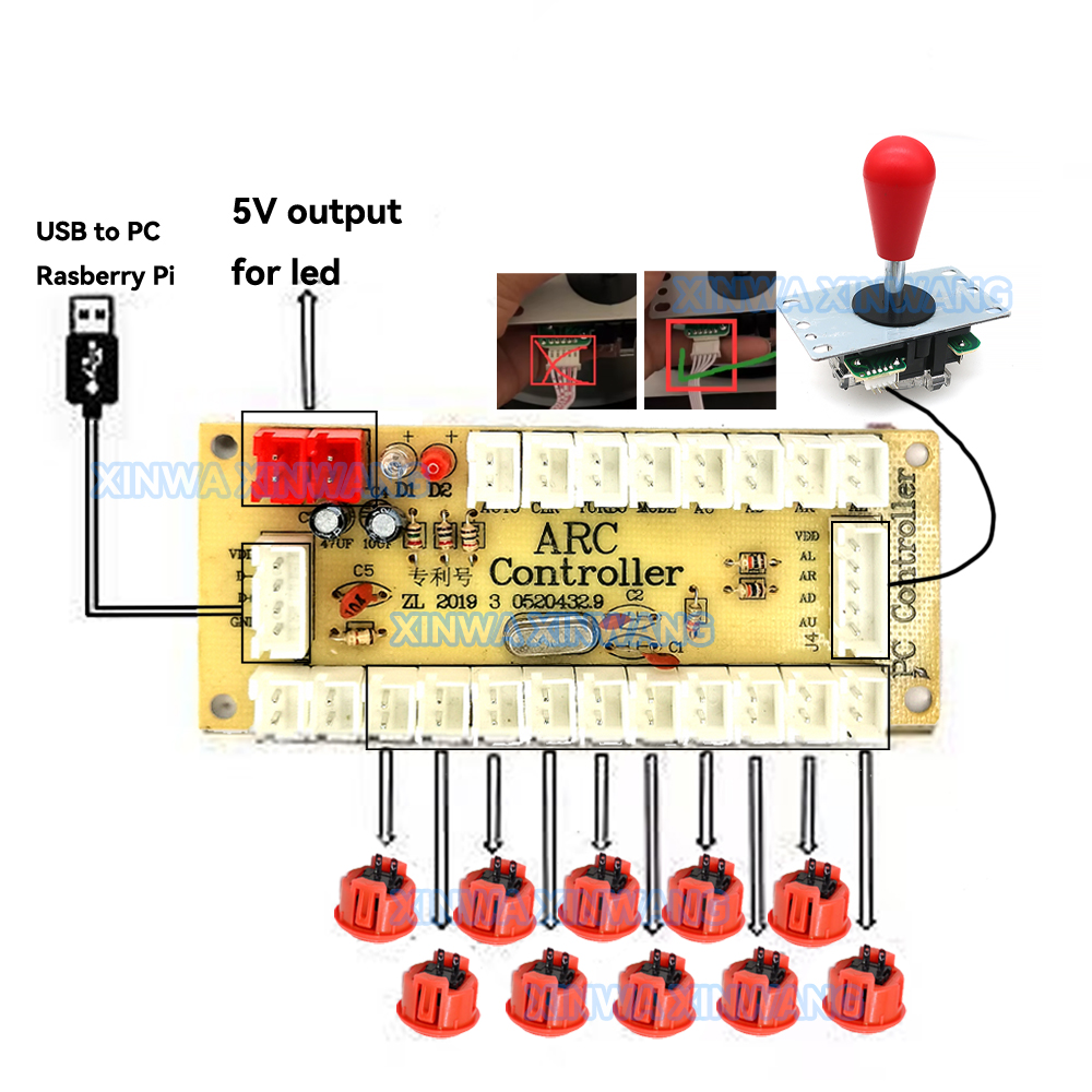 Copy SANWA Game Machine Arcade - đánh giá và giá Retro Gaming Raspberry Pi