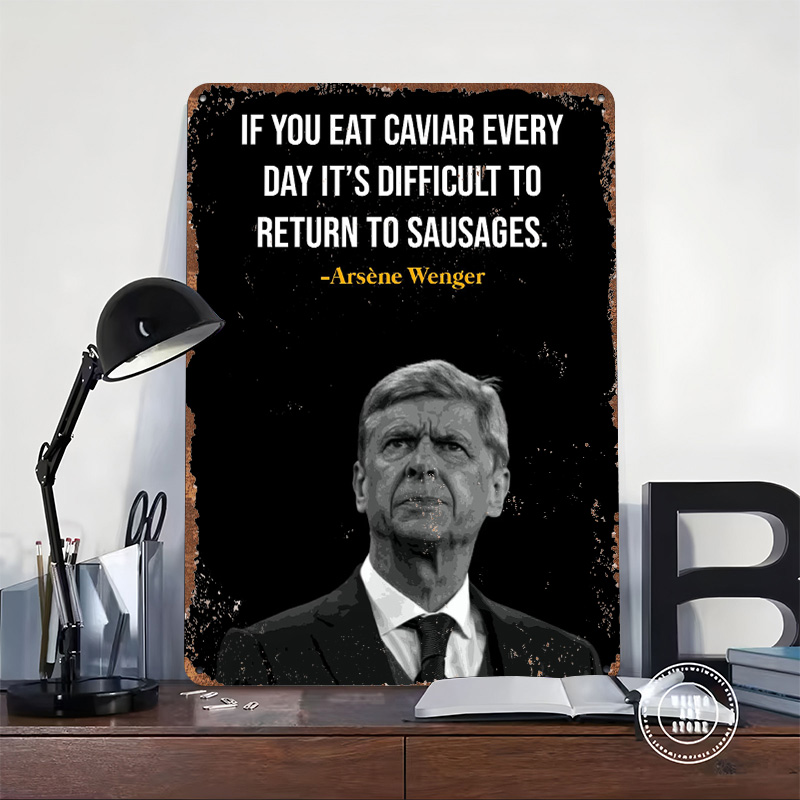 Arsene Wenger Quotes Metal Pos - đánh giá và giá Retro Gaming Quotes