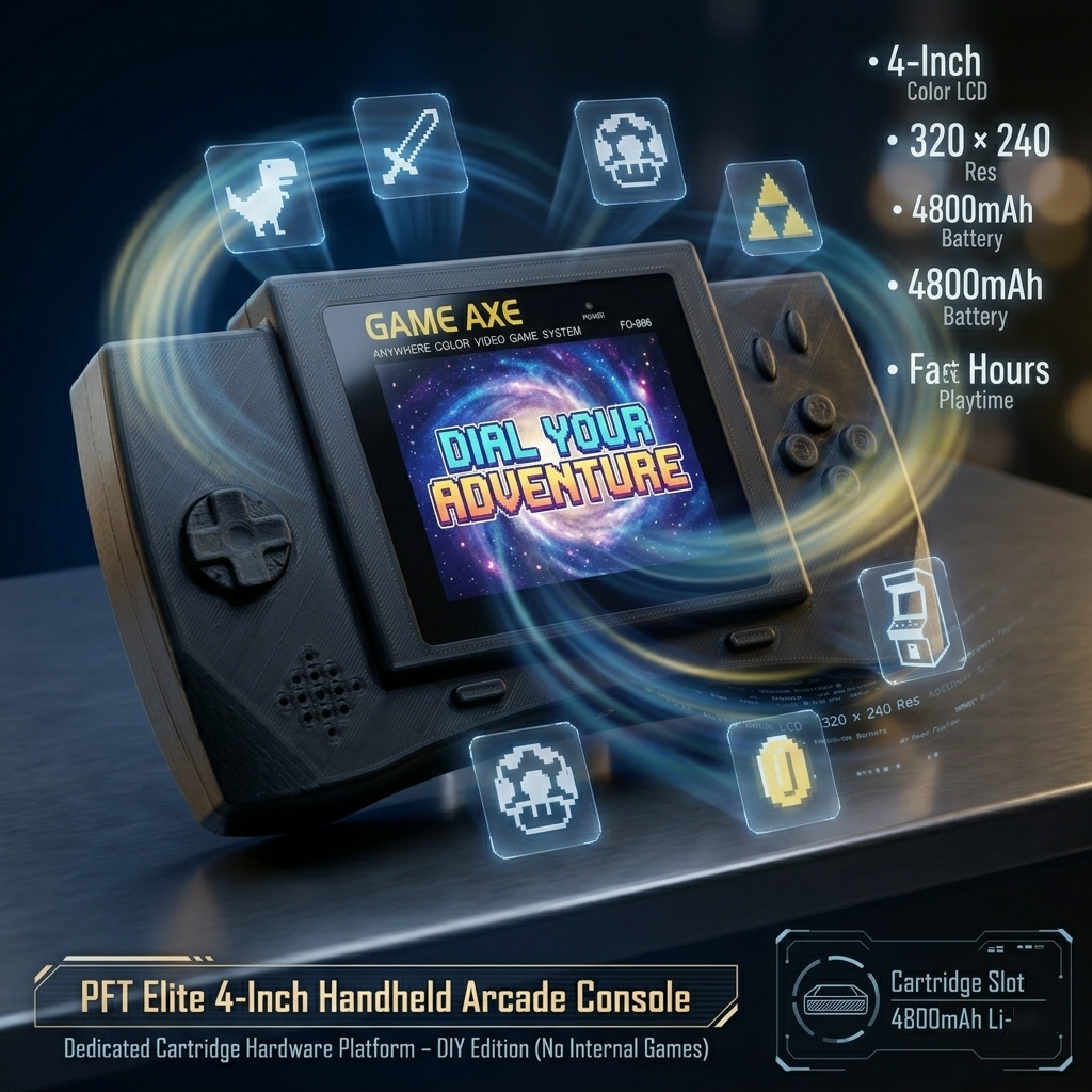 PFT Elite 4-Inch Handheld Arca - đánh giá và giá Retro Gaming Raspberry Pi