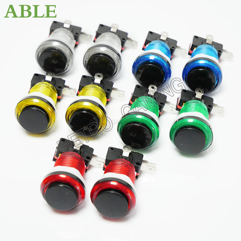 12pcs 6 Colors Arcade LED Push - đánh giá và giá Retro Gaming Raspberry Pi