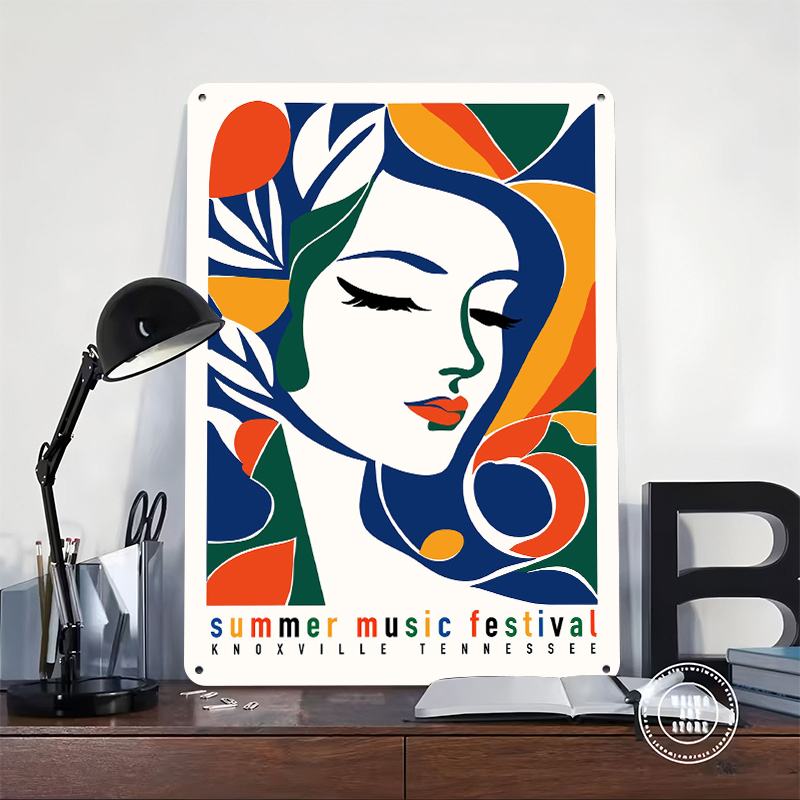 Summer Music Festival Tinplate - đánh giá và giá Retro Gaming Bar