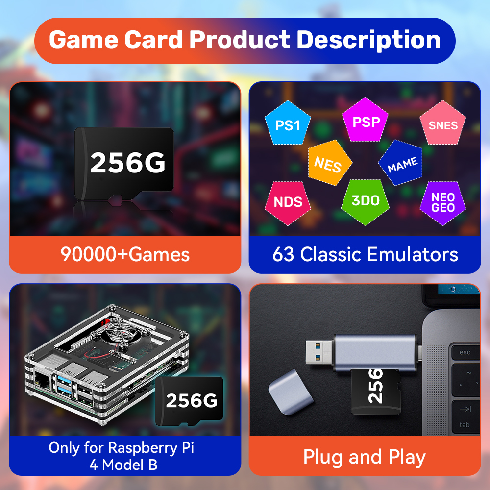 TF Memory Card for Raspberry P - đánh giá và giá Retro Gaming Raspberry Pi 4