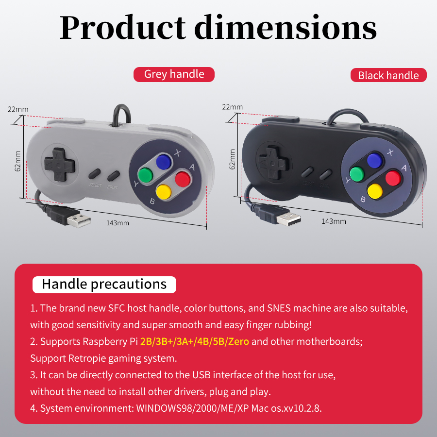 USB Wired Game Controller Plug - đánh giá và giá Retro Gaming Raspberry Pi 4