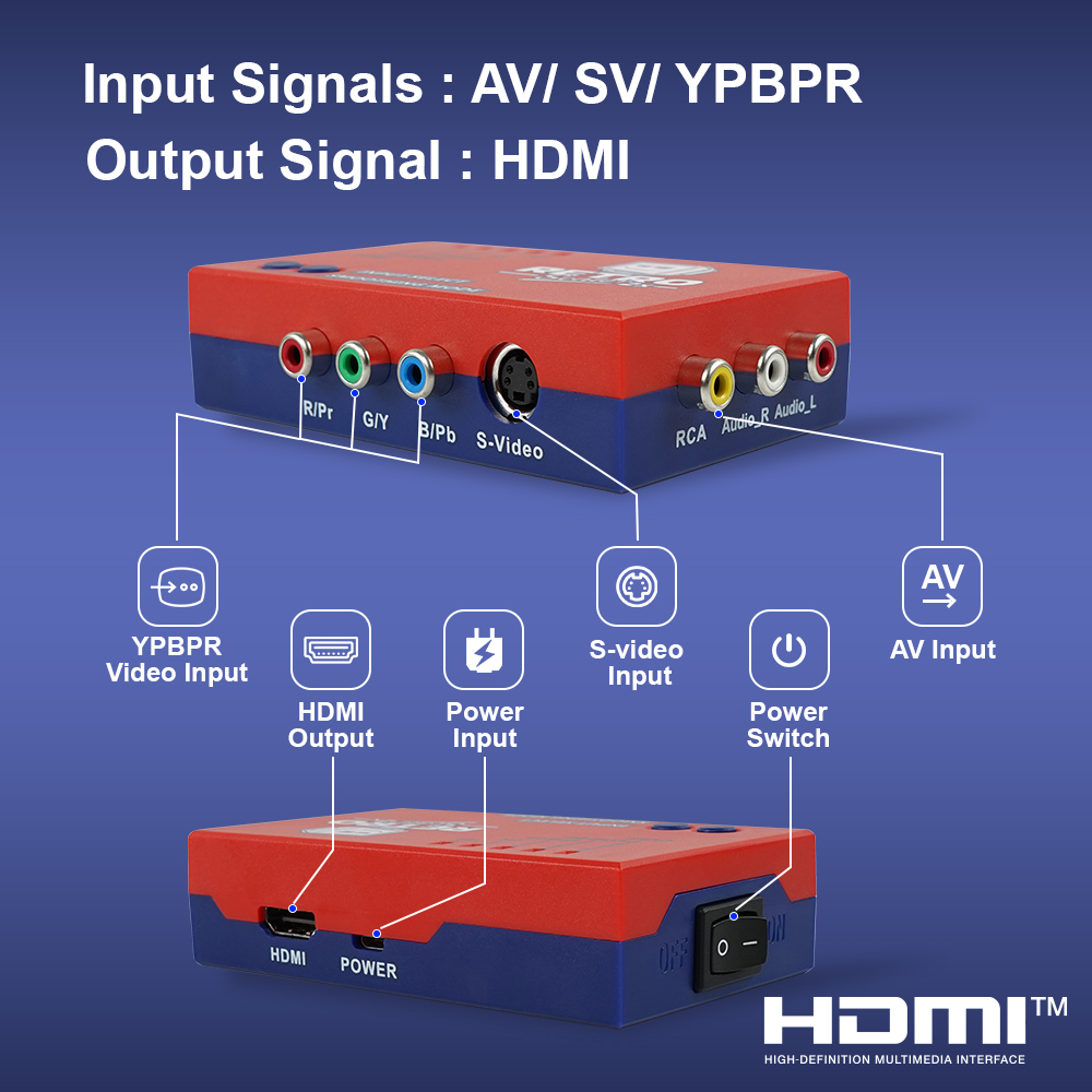 RetroScaler2X A/V To HDMI™ Con - đánh giá và giá Retro Gaming Hard Drive