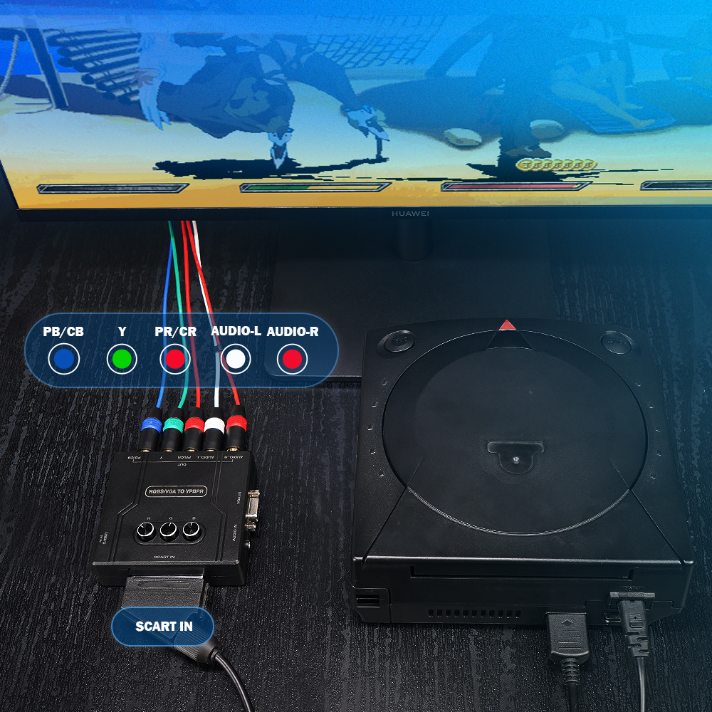 RGBS VGA to YPBPR Component Co - đánh giá và giá Retro Gaming Fun